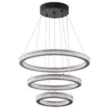 Jones Iron & Acrylic LED 3 Tier Pendant Light